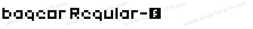 bageor Regular字体转换
